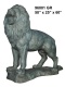 скульптура лев из бронзы