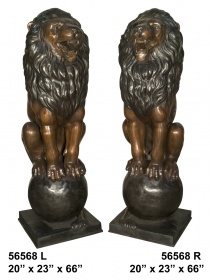 скульптуры льва из бронзы