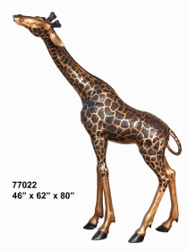 Скульптура  жираф  из бронзы