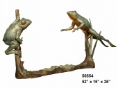 Парковая Скульптура лягушка из бронзы