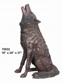 Скульптура Волк из бронзы