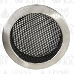 Krbova mrizka kulata 100mm brouseny chrom