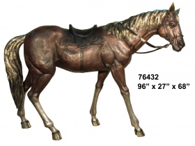 парковая скульптура лошадь из бронзы