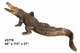 Крокодил из бронзы