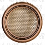 Krbova mrizka kulata 125mm med patina