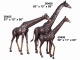 Жирафы  из бронзы